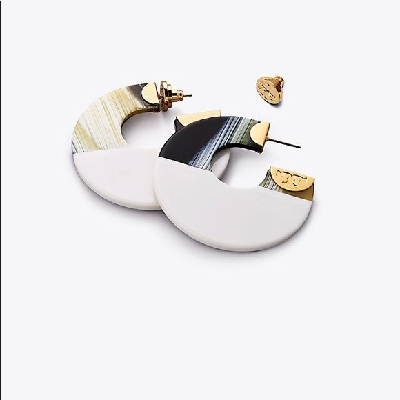 Tory Burch Jewelry - Tory Burch Resin Color Block Earrings